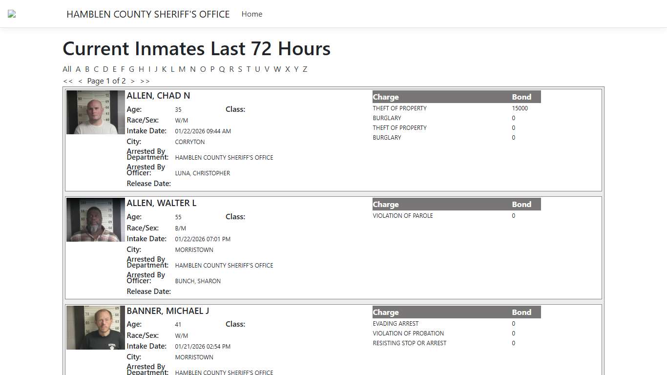 Inmates - ISOMS Portal
